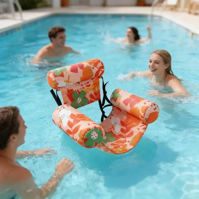 Matelas flottant gonflable anti-fuite imprimé pour hamac aquatique