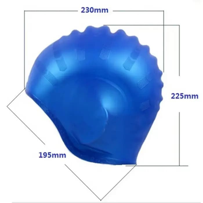 Bonnets de bain imperméables pour hommes et femmes, cheveux longs, protection des oreilles, chapeau de plongée en Silicone