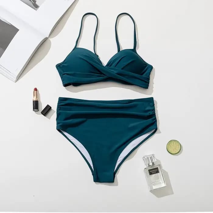 Z-LAI nouveau Bikini taille haute 2024 femmes Sexy maillot de bain licou