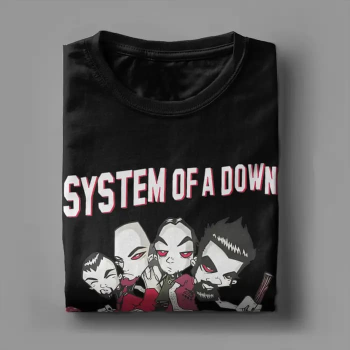 T-shirt pour hommes et femmes, groupe de rock et de heavy metal, SYSTEM OF A DOWN SOAD, t-shirts à manches courtes, col rond, t-shirt en coton, tailles plus grandes