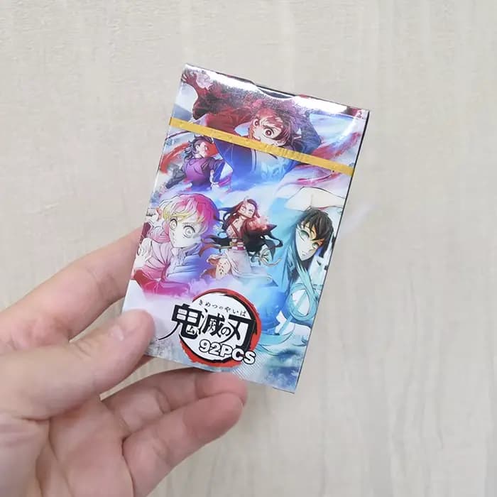 Carte postale Anime Haikyuu Lomo, jouet Demon Slayer Genshin Impact, cartes de Collection avec autocollants, cadeau d'anniversaire