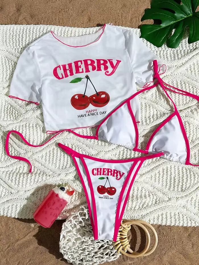 CHERRY Bikini 2026 nouveau maillot de bain Sexy et frais sensation