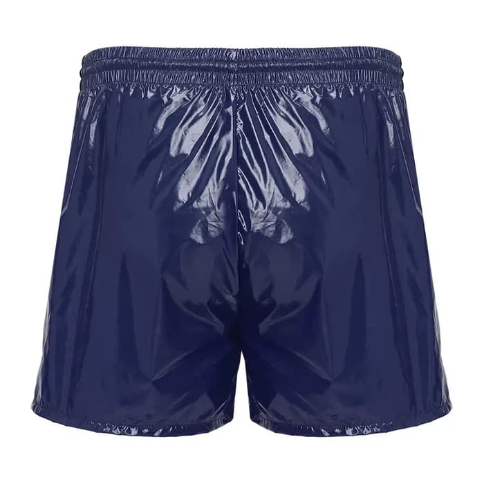 Maillot de bain pour hommes, short de bain brillant, caleçon boxer avec cordon de serrage, bas de maillot de bain athlétique, taille élastique, slip intégré, maillot de bain
