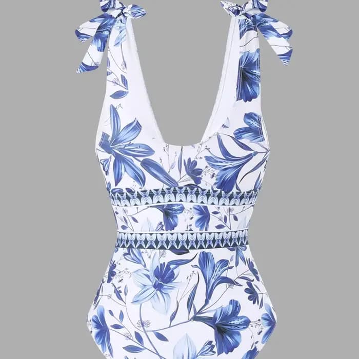 Maillot de bain bikini sexy avec jupe en mousseline