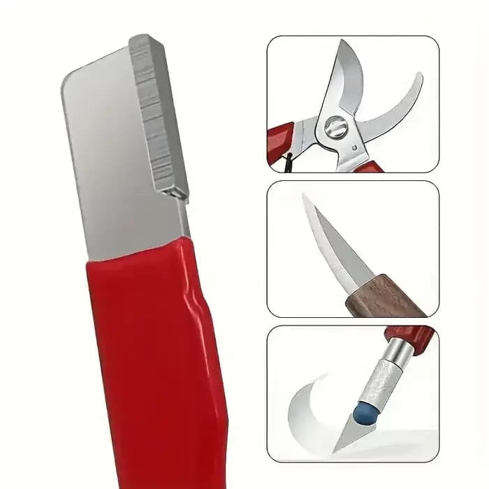 Affûteur de couteaux de cuisine professionnel «Precision Edge», pierre à aiguiser en céramique tungstène et diamant pour toutes les pierres, y compris les ciseaux de jardin