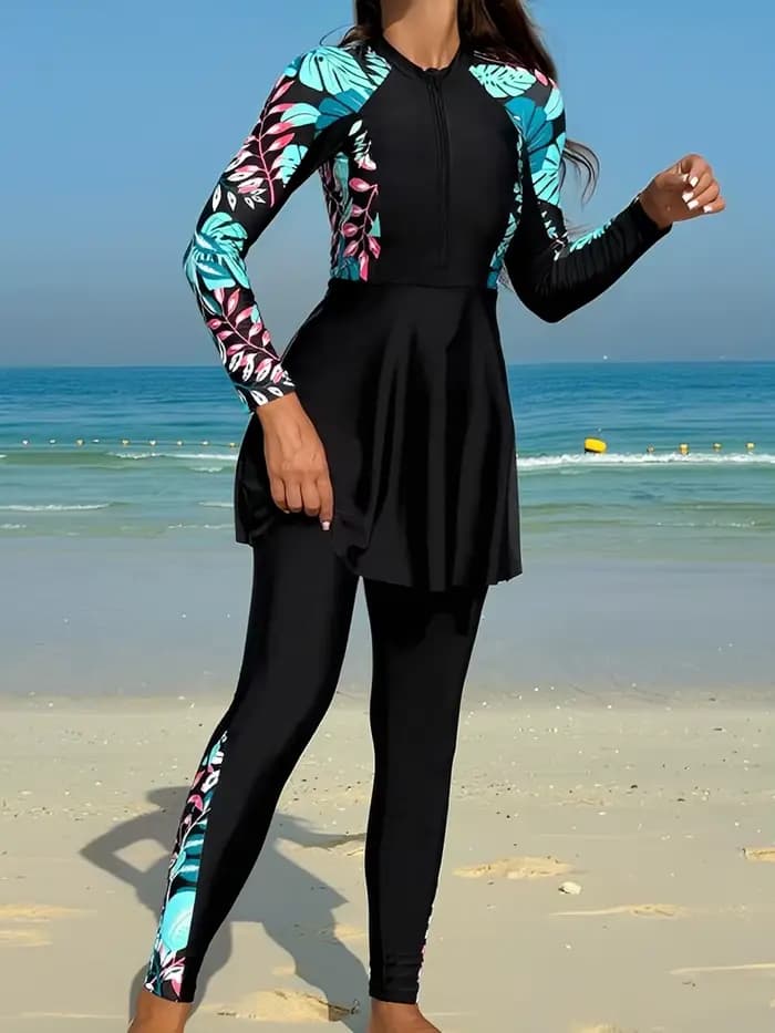 Maillot de bain à manches longues pour femme 2026