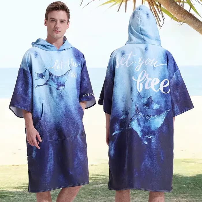 Poncho serviette changement Robe
