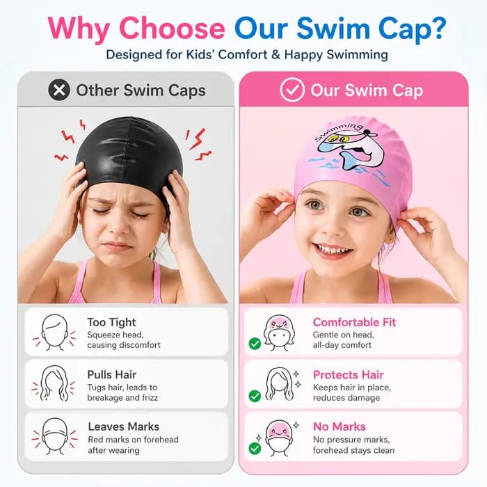 Bonnet de bain pour enfants