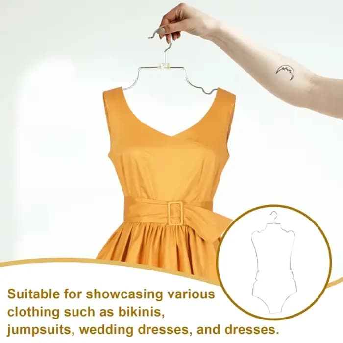 Cintre de maillot de bain en fil métallique