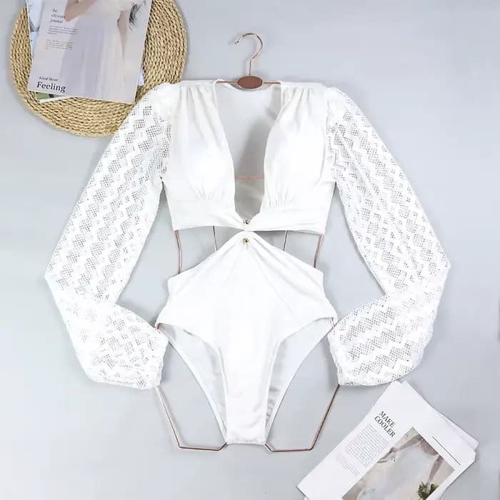2024 maillot de bain manches longues Sport une pièce femmes