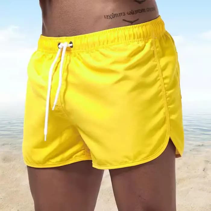 Short de bain pour hommes, maillot de bain coloré d'été, maillot de bain, short de plage Sexy, planche de Surf, vêtements de course pour hommes