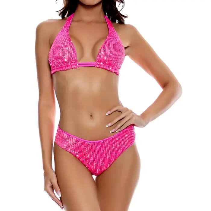 Vagues scintillantes Sexy Bikini femmes maillots de bain femme maillot