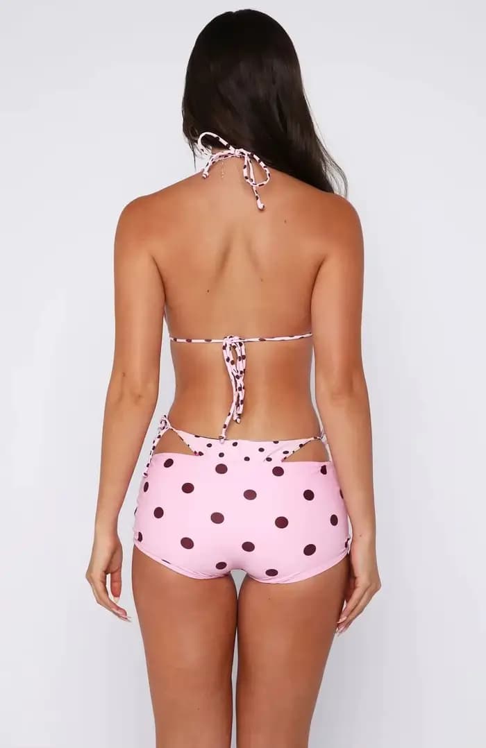 Maillots de bain bikini à imprimé à pois pour femmes