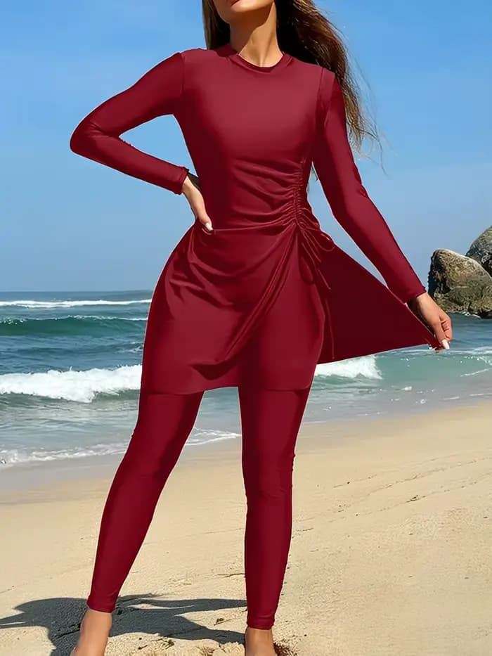 Maillot de bain à manches longues pour femme 2026