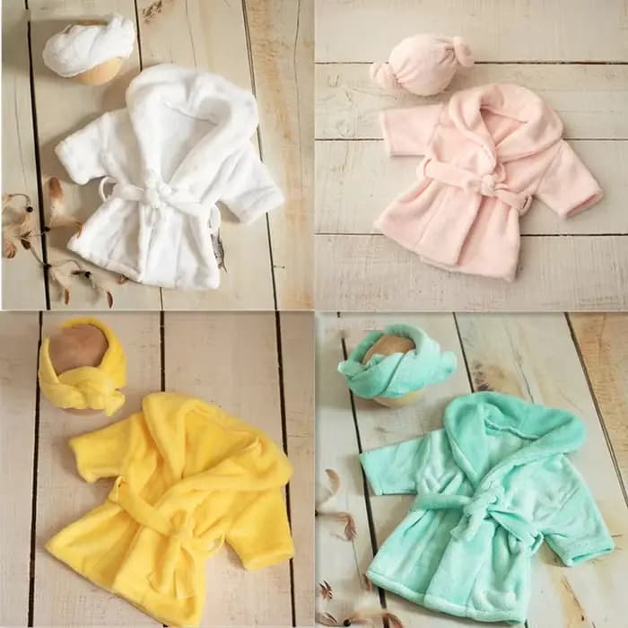 Vêtements pour nouveau-né fille, tenue de photographie pour nouveau-né, accessoires Photo pour bébé, peignoir avec ceinture, ensemble de serviettes de bain