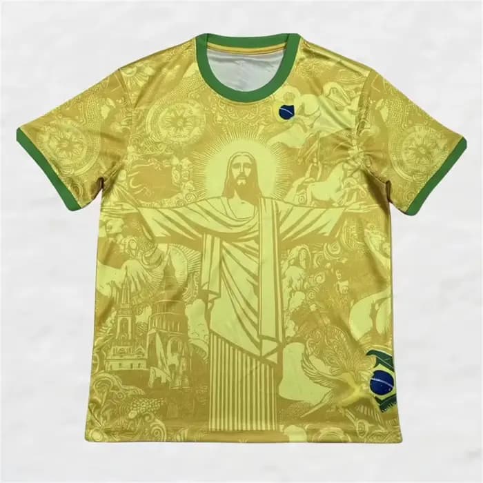 Maillot de football édition spéciale Brésil été, noir et gris, pour homme, femme, adulte, enfant, t-shirts parent-enfant