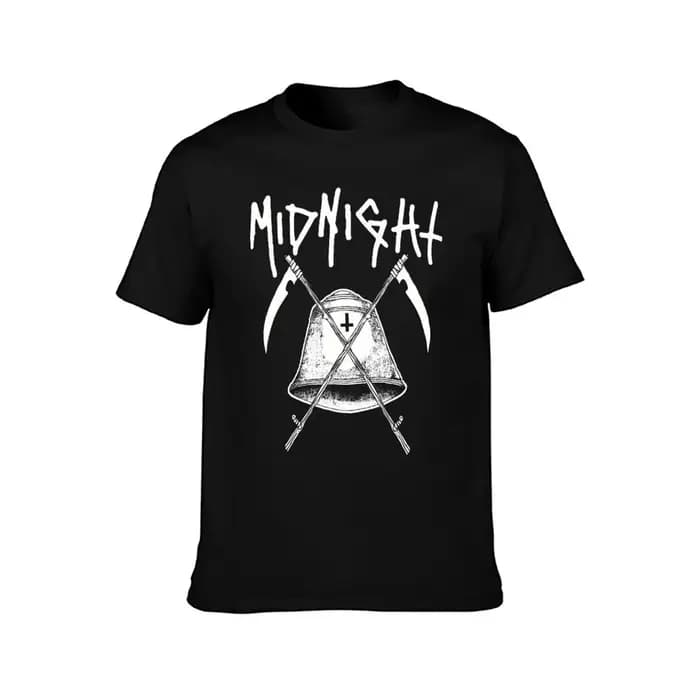 T-shirt avec logo Midnight Band pour homme, en coton épais, T-shirt graphique