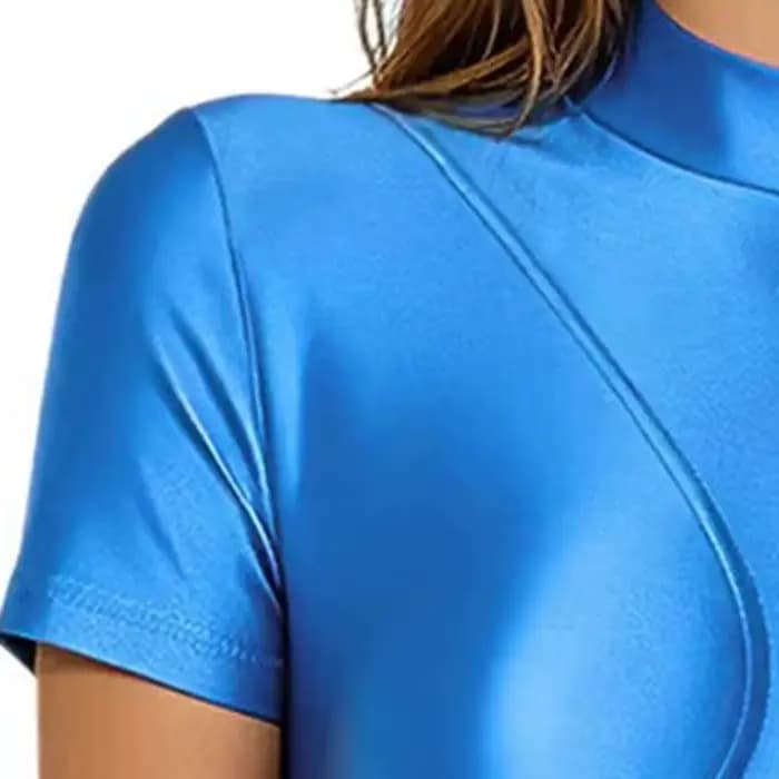 Maillot de bain une pièce brillant pour femme