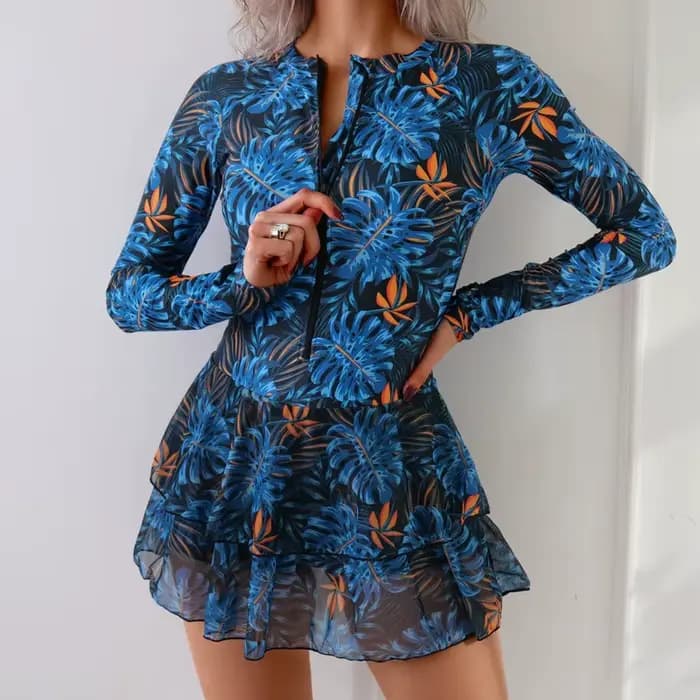 Été 2026 crème solaire une pièce maillots de bain fermé à manches longues maillots de bain sport surf femmes maillots de bain plage baigneur