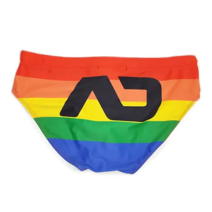 Maillot de bain arc-en-ciel Sexy pour hommes, culotte de sport, maillot de bain, Bikini, drapeau Gay, sous-vêtements de plage, de Surf