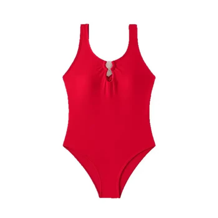 Maillot de bain une pièce rétro pour filles de 8 à 14 ans