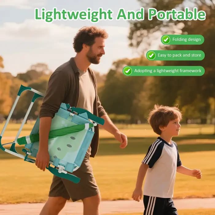 Chaise de plage pliable pour enfants avec parasol, légère, pour pique-nique, camping, résistante au vent, chaise longue de plage