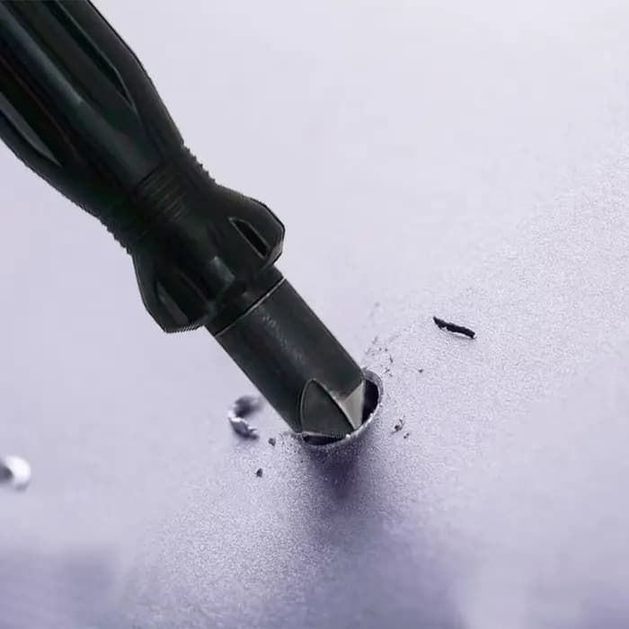 Ensemble d'outils de menuiserie professionnels : Alésoir manuel court, ébavureur, outils polyvalents, grattoir de finition