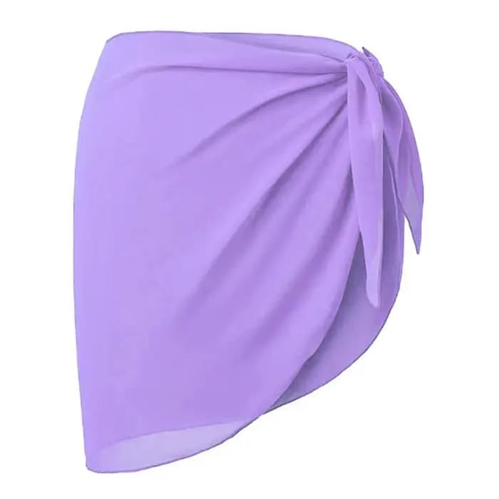 Jupe courte Sarongs courtes en mousseline de soie pour maillot de bain
