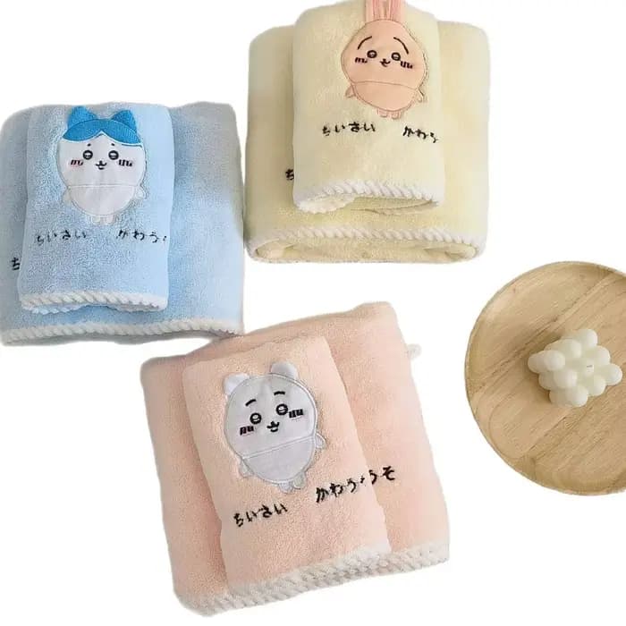 Serviette de bain Sanrio Badtz-Maru Hello Kitty, jacquard vintage, séchage rapide, douce, absorbante, couleurs vives, design de dessin animé japonais Kawaii