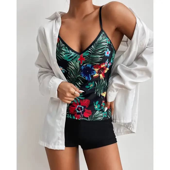 Sexy grands maillots de bain grande taille Tankini ensembles maillot
