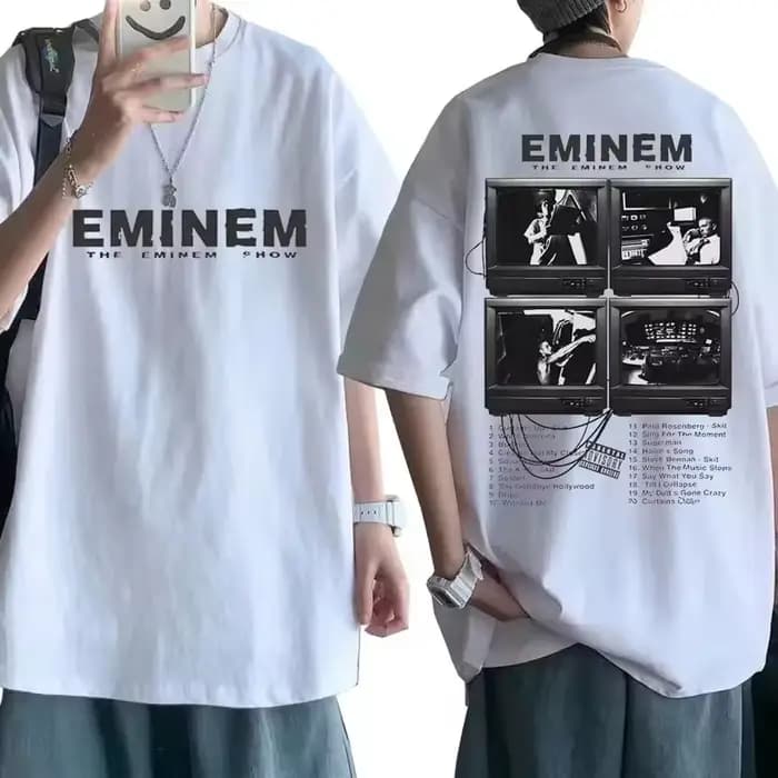 Rappeur Eminem Album de musique T-shirt Tour du monde cadeau pour Fan T-shirt hommes femmes T-shirt à manches courtes T-shirt vêtements hauts femme