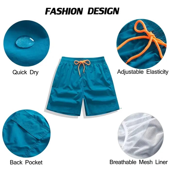 Marque Datifer Board Shorts hommes respirant Sport natation pantalon couleur unie taille élastique maillots de bain été maillots de bain