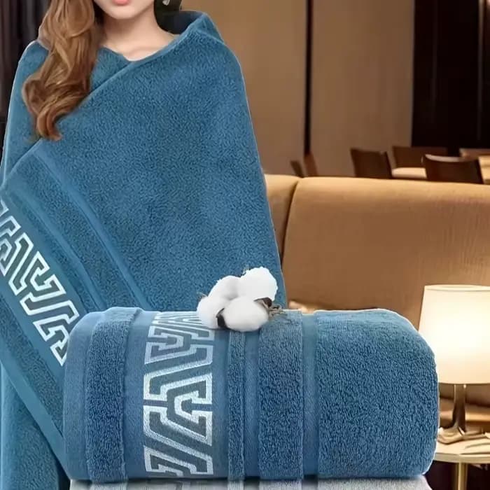 Serviette de bain épaisse en pur coton