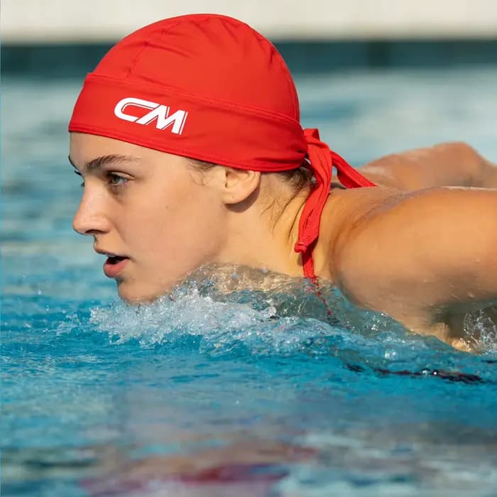 Bonnet de bain en tissu de haute qualité pour adultes, hommes et femmes, avec lacets, style pirate à queue, séchage rapide