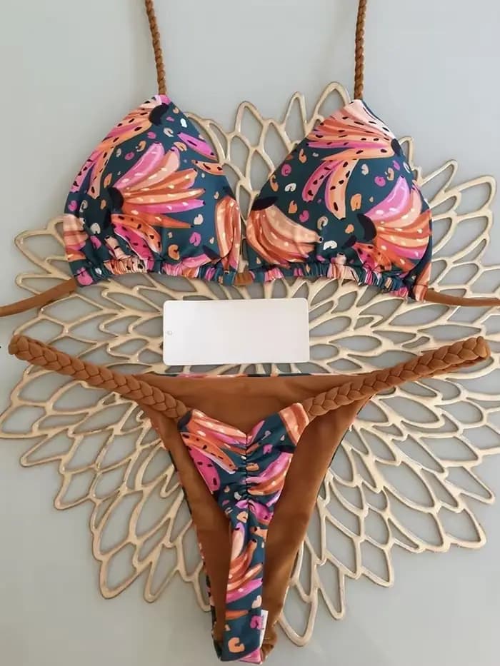Bikini taille haute maillot de bain Sexy string Bikini ensemble imprimé zèbre femmes maillot de bain brésilien 2023 nouveau Biquini maillots de bain femmes