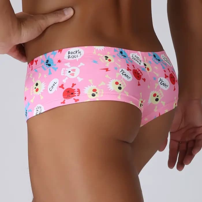 Hommes décontracté brésilien Boxer Bikini impression numérique Mini boxeurs plage bain Sexy maillot