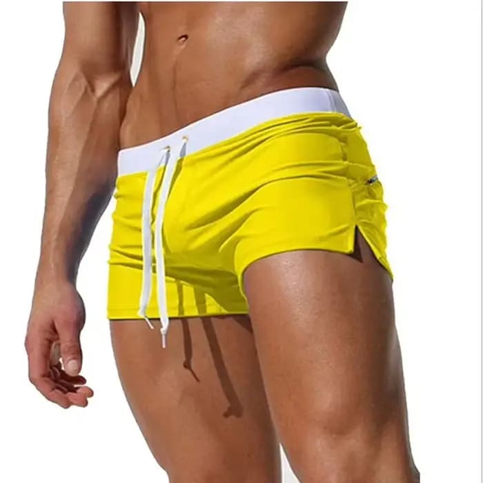 Maillot de bain d'été pour hommes, coupe cintrée, pour garçons, Boxer, short, maillot de bain, vêtements de plage