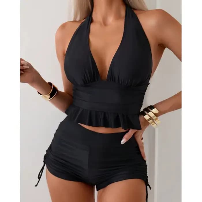 Maillots de bain d'été Tankini ensemble maillot de bain pour femme Push Up pour plage vêtements de natation deux pièces maillots de bain piscine maillot de bain pour femme