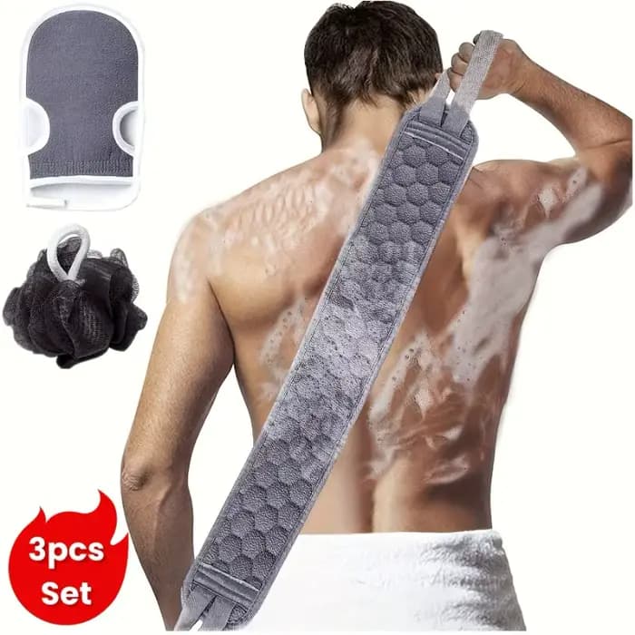 Ensemble exfoliant pour le dos du bain