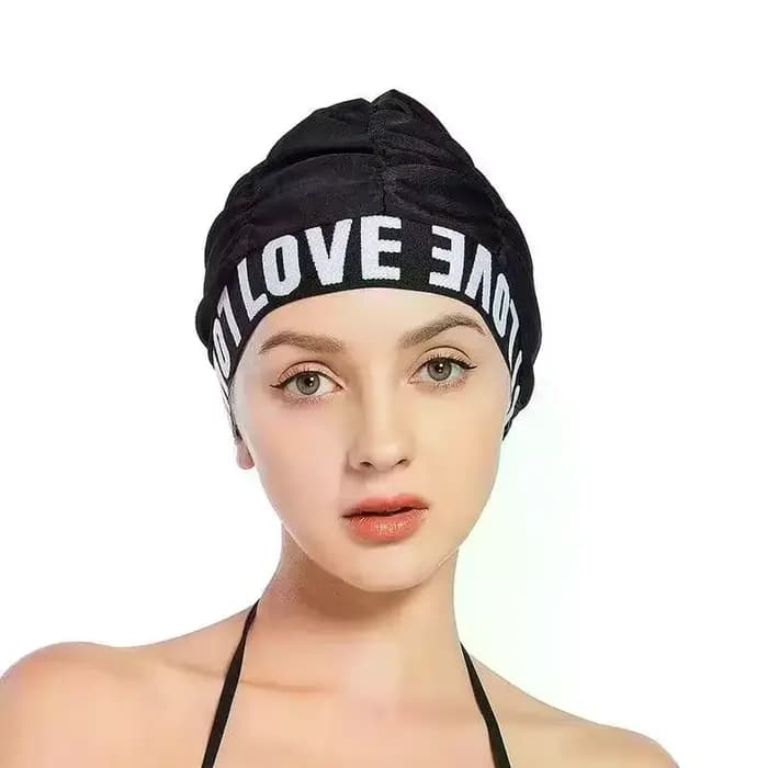 Bonnet de bain pour femme Love Print