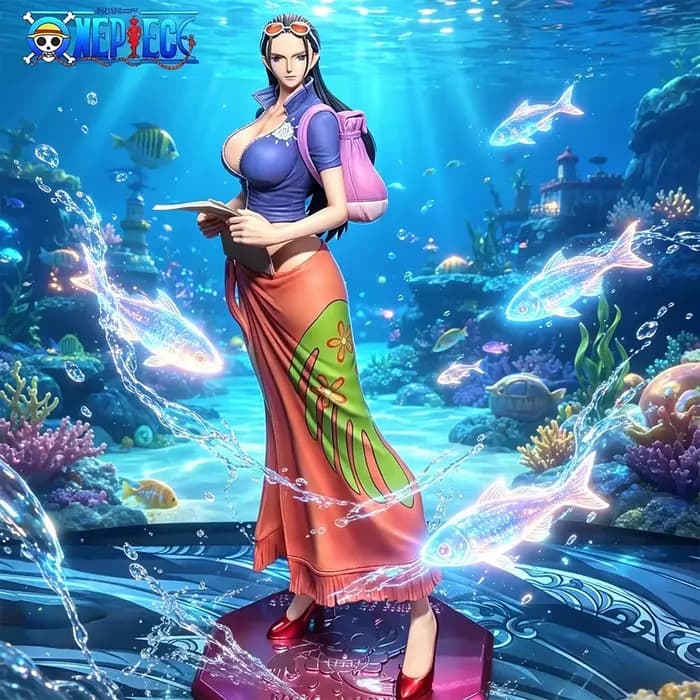 Figurine d'action Anime ONE PIECE de 27 cm/10,63 po, Nico Robin, statue en PVC, ornement de bureau, modèle de collection, jouets, cadeaux