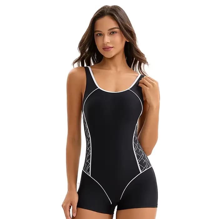 2025 maillots de bain une pièce maillot de bain femmes Boyleg maillots de bain pour femmes une pièce ventre contrôle maillot de bain sport Boyshorts maillots de bain