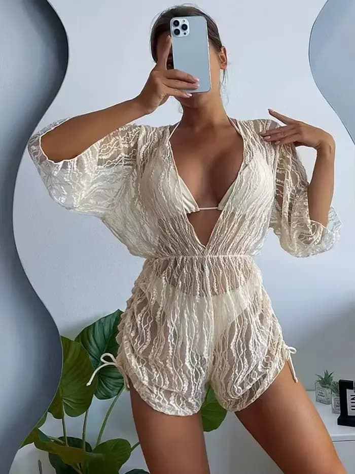 Maillot de bain en dentelle amissié pour femmes