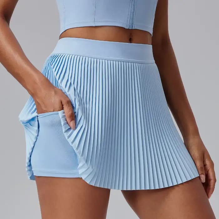 Short de Sport de Golf pour femmes, jupes d'été respirantes 2 en 1, culottes de course, pantalons de survêtement taille haute, jupe de Sport de plein air