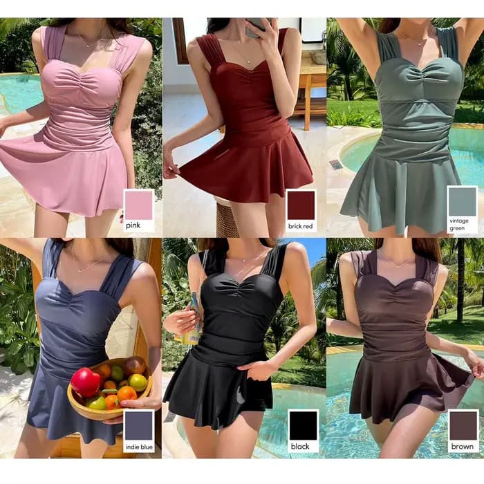 Maillot de bain une pièce rose pour femmes