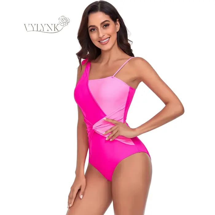 Maillot de bain une pièce VYLYNK tendance 2026 sexy pour femme avec soutien push-up, idéal pour la plage