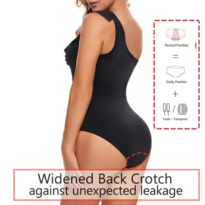 Maillot de bain menstruel asymétrique