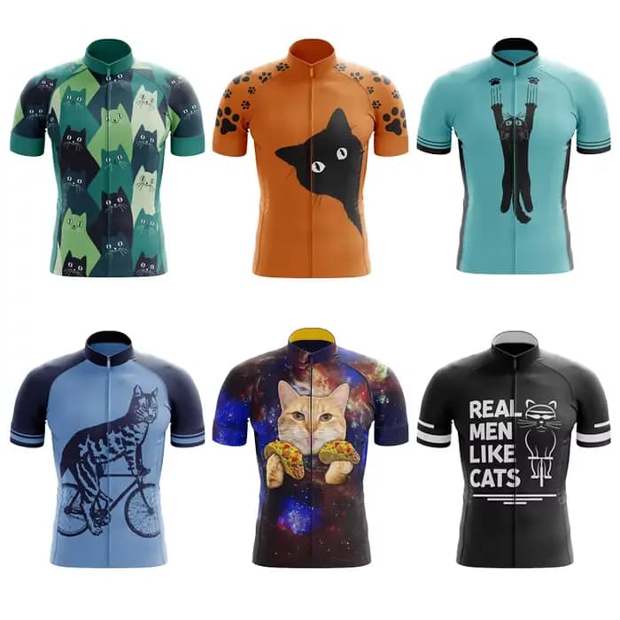 Maillot de cyclisme pour hommes, haut de vélo CAT, chemise de vélo vtt, vêtements d'équitation sur route de montagne, manches courtes, été, 2023