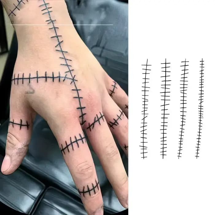 Tatouage temporaire effet cicatrice, tient jusqu'à 15 jours, nouvelle technologie, autocollant semi-permanent magique et imperméable.