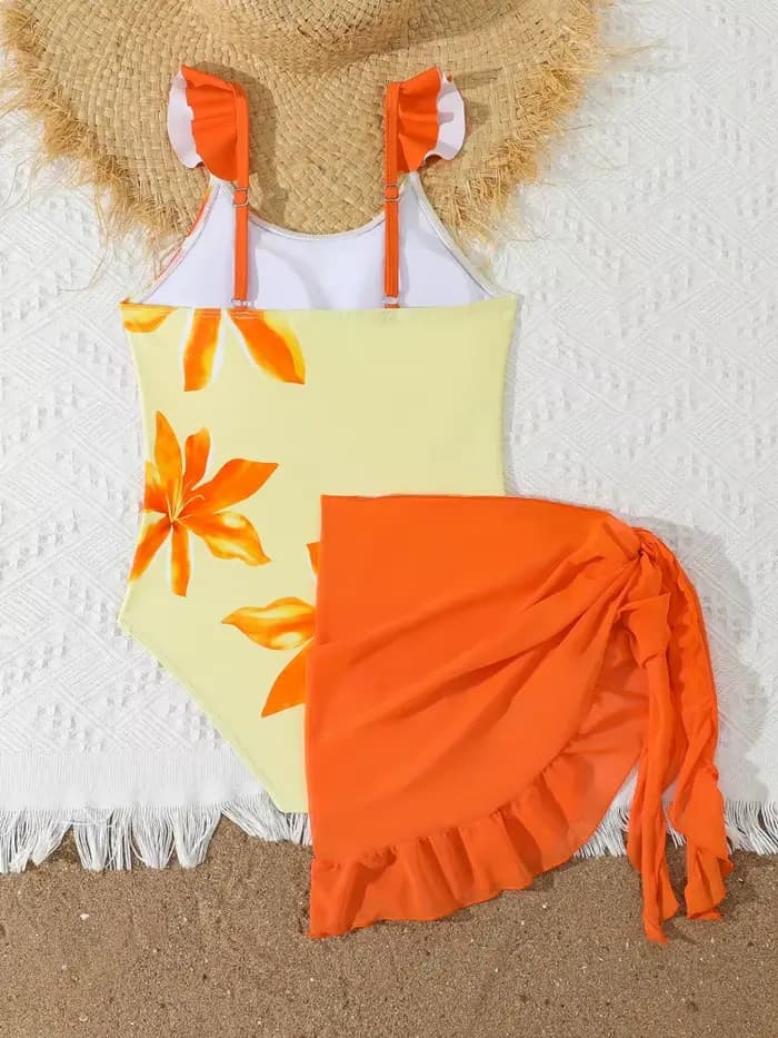 Maillot de bain une pièce pour filles et enfants
